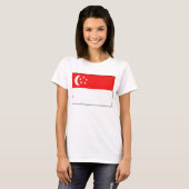 Singapur Flag x Map T - Shirt (Vorne ganz)