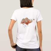 Singapur Flag x Map T - Shirt (Rückseite)