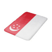 Singapur-Flagge Badematte (Schrägansicht)