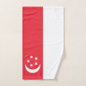 Singapur-Flagge Badhandtuch Set (Handtuch)