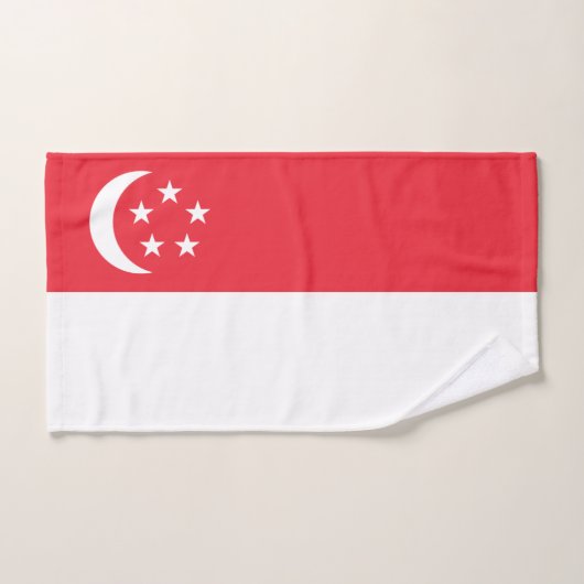 Singapur-Flagge Badhandtuch Set (Handtuch)