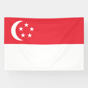 Singapur-Flagge Banner