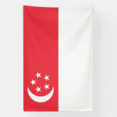 Singapur-Flagge Banner (Vertikal)