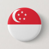 Singapur-Flagge Button (Vorderseite)