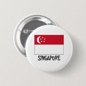 Singapur-Flagge Button (Vorne & Hinten)