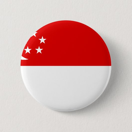 Singapur-Flagge Button (Vorderseite)