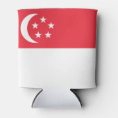 Singapur-Flagge Dosenkühler (Vorderseite)
