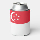 Singapur-Flagge Dosenkühler (Kanne Rückseite)
