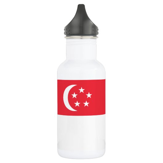 Singapur-Flagge Edelstahlflasche (Links)