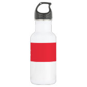 Singapur-Flagge Edelstahlflasche (Vorderseite)