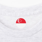 Singapur-Flagge Etiketten (Befestigt)