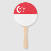 Singapur-Flagge Fächer (Rückseite)