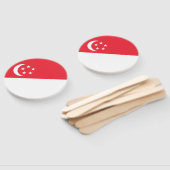 Singapur-Flagge Fächer (Non-assembled)