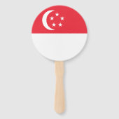 Singapur-Flagge Fächer (Rückseite)