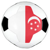 Singapur-Flagge Fußball (Gedreht)