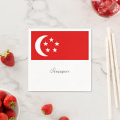 Singapur-Flagge, gekennzeichnet Serviette (Beispiel)