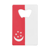 Singapur-Flagge Geldbeutel Flaschenöffner (Vorderseite)