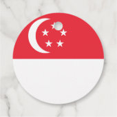 Singapur-Flagge Geschenkanhänger (Rückseite)