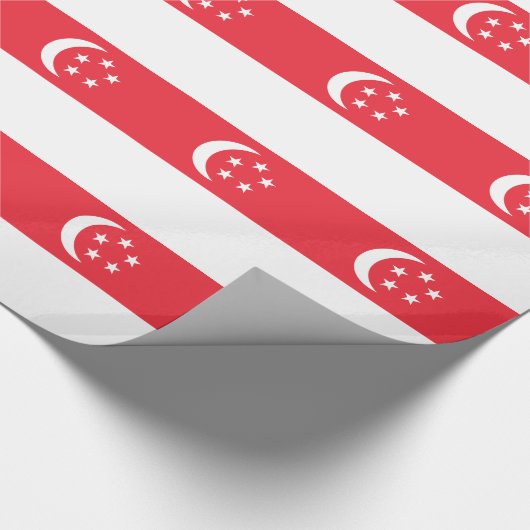 Singapur-Flagge Geschenkpapier (Ecke)