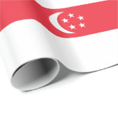 Singapur-Flagge Geschenkpapier (Rolleneckpunkt)