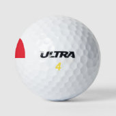 Singapur-Flagge Golfball (Logo)
