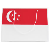 Singapur-Flagge Große Geschenktüte (Vorderseite)
