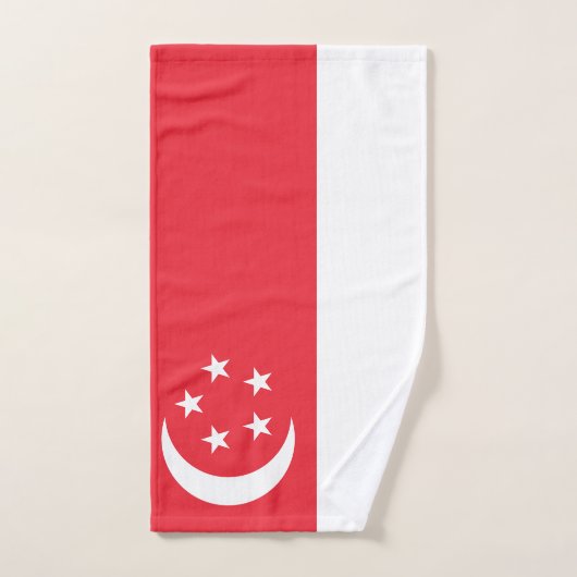 Singapur-Flagge Handtuch (Handtuch)
