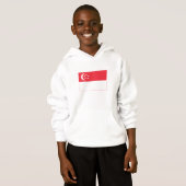 Singapur-Flagge Hoodie (Vorne ganz)