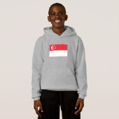Singapur-Flagge Hoodie (Vorne ganz)