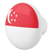 Singapur-Flagge Keramikknauf (Rechts)