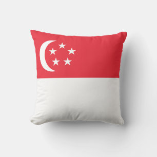 Singapur-Flagge Kissen