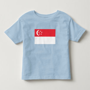 Singapur-Flagge Kleinkind T-shirt