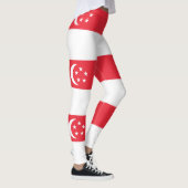 Singapur-Flagge Leggings (Rechts)