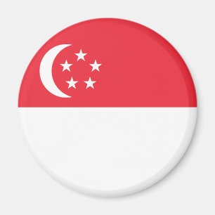 Singapur-Flagge Magnet