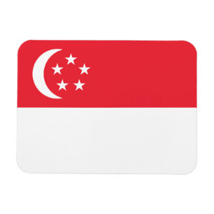 Singapur-Flagge Magnet