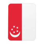 Singapur-Flagge Magnet (Vertikal)