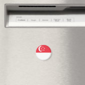 Singapur-Flagge Magnet (In Situ (Geschirrspüler))