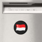 Singapur-Flagge-Magnet Magnet (In Situ (Geschirrspüler))