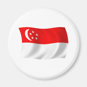 Singapur-Flagge-Magnet Magnet
