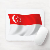 Singapur-Flagge-Mauspad Mousepad (Mit Mouse)