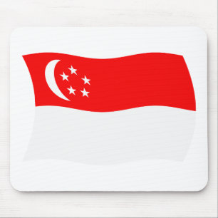 Singapur-Flagge-Mauspad Mousepad