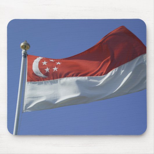 Singapur-Flagge Mousepad (Vorne)