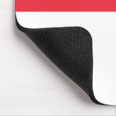 Singapur-Flagge Mousepad (Ecke)