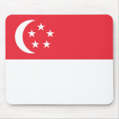 Singapur-Flagge Mousepad (Vorne)