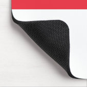 Singapur-Flagge Mousepad (Ecke)