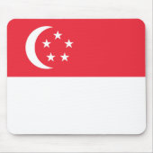Singapur-Flagge Mousepad (Vorne)