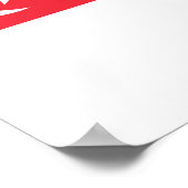 Singapur-Flagge Poster (Ecke)