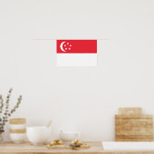 Singapur-Flagge Poster (Küche)