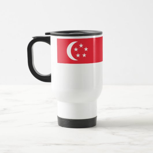 Singapur-Flagge Reisebecher (Links)
