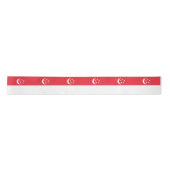 Singapur-Flagge Satinband (Vorderseite)